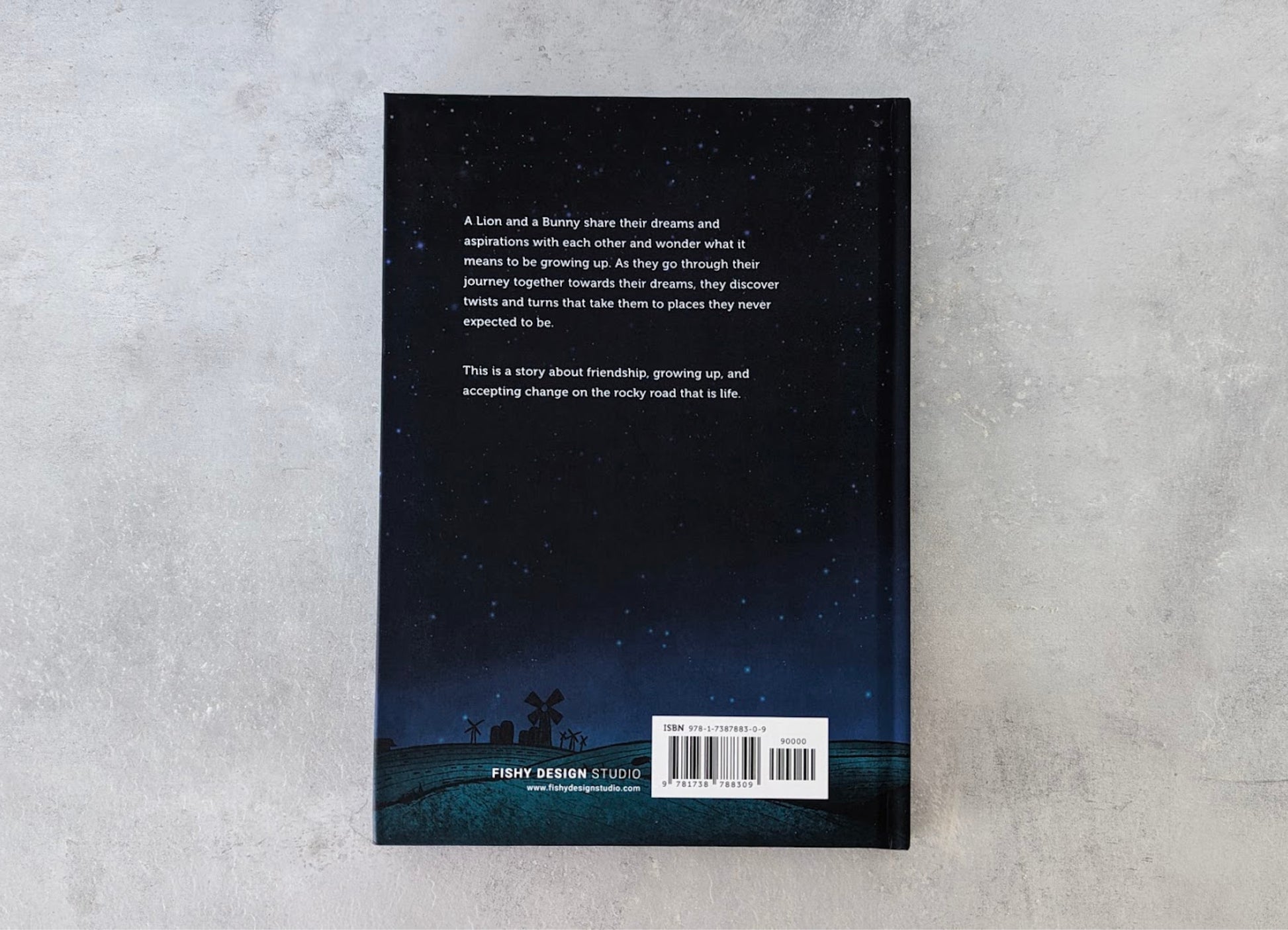 Image of hardcover book back cover